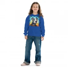 Pit Bull Whimsical Youth crewneck sweatshirt
