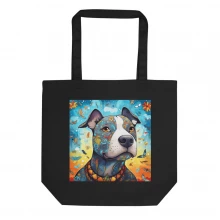 Pit Bull Whimsical Eco Tote Bag