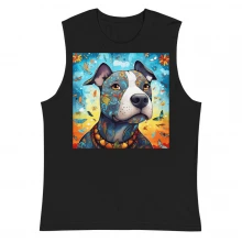 Pit Bull Whimsical Muscle Shirt
