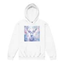 Pastel Winter Deer Fantasy Youth heavy blend hoodie