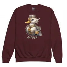 Steam Punk Duck Youth crewneck sweatshirt