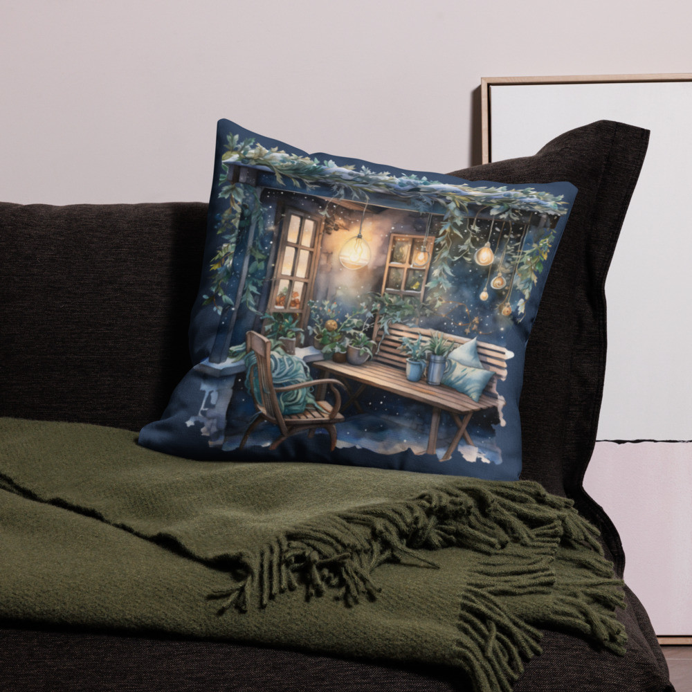 Winter Balcony Premium Pillow