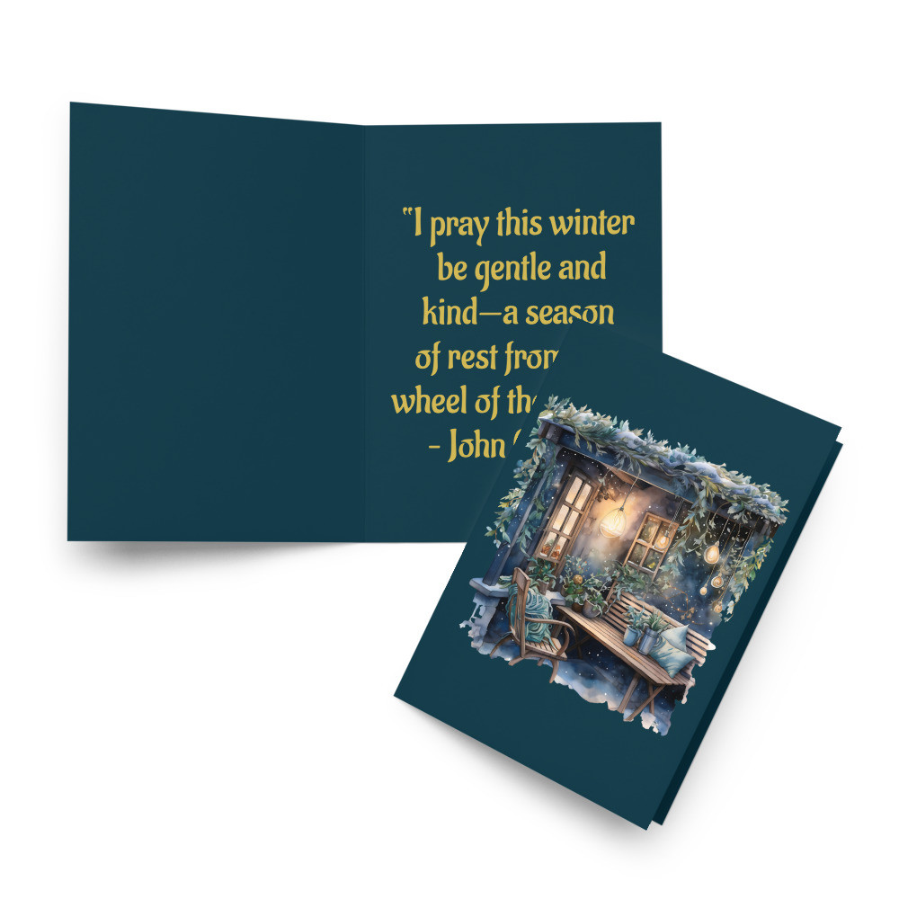 Winter Balcony Greeting card