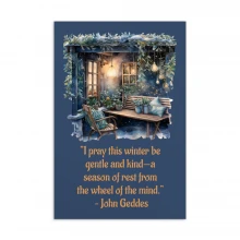 Winter Balcony Standard Postcard