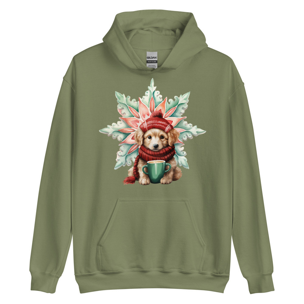 Snowflake, Golden Retriever Unisex Hoodie