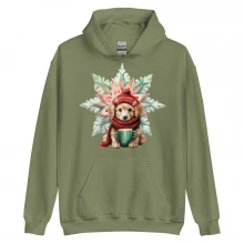 Snowflake, Golden Retriever Unisex Hoodie