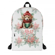 Snowflake, Golden Retriever Backpack
