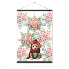 Snowflake, Golden Retriever Poster with hangers