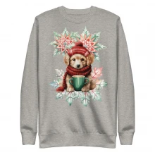 Snowflake, Golden Retriever Unisex Premium Sweatshirt