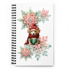 Snowflake, Golden Retriever Spiral notebook