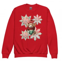 Snowflake, Golden Retriever Youth crewneck sweatshirt