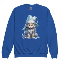 Crystal Cat Youth crewneck sweatshirt