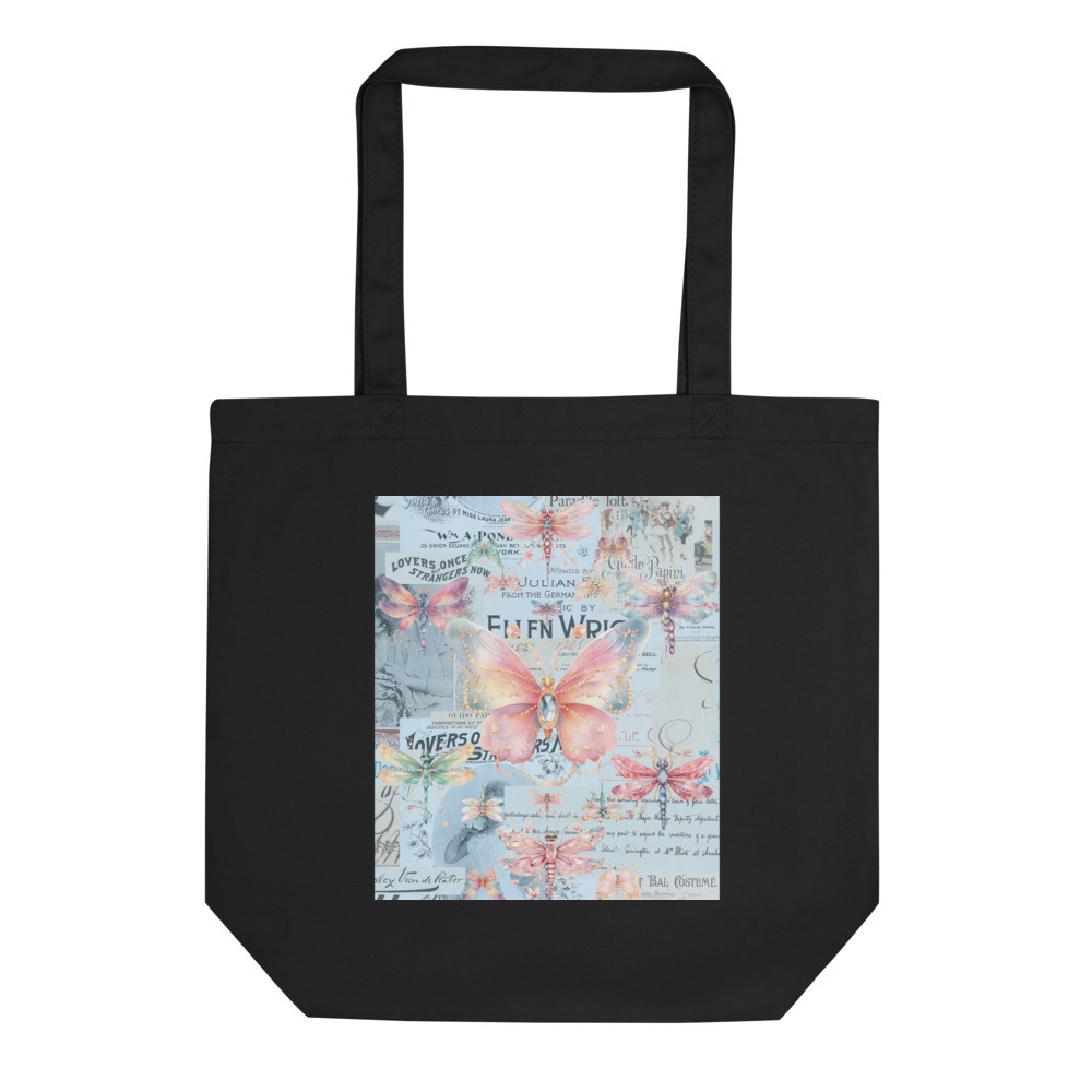 Butterflies & Dragonflies Ephemera Eco Tote Bag