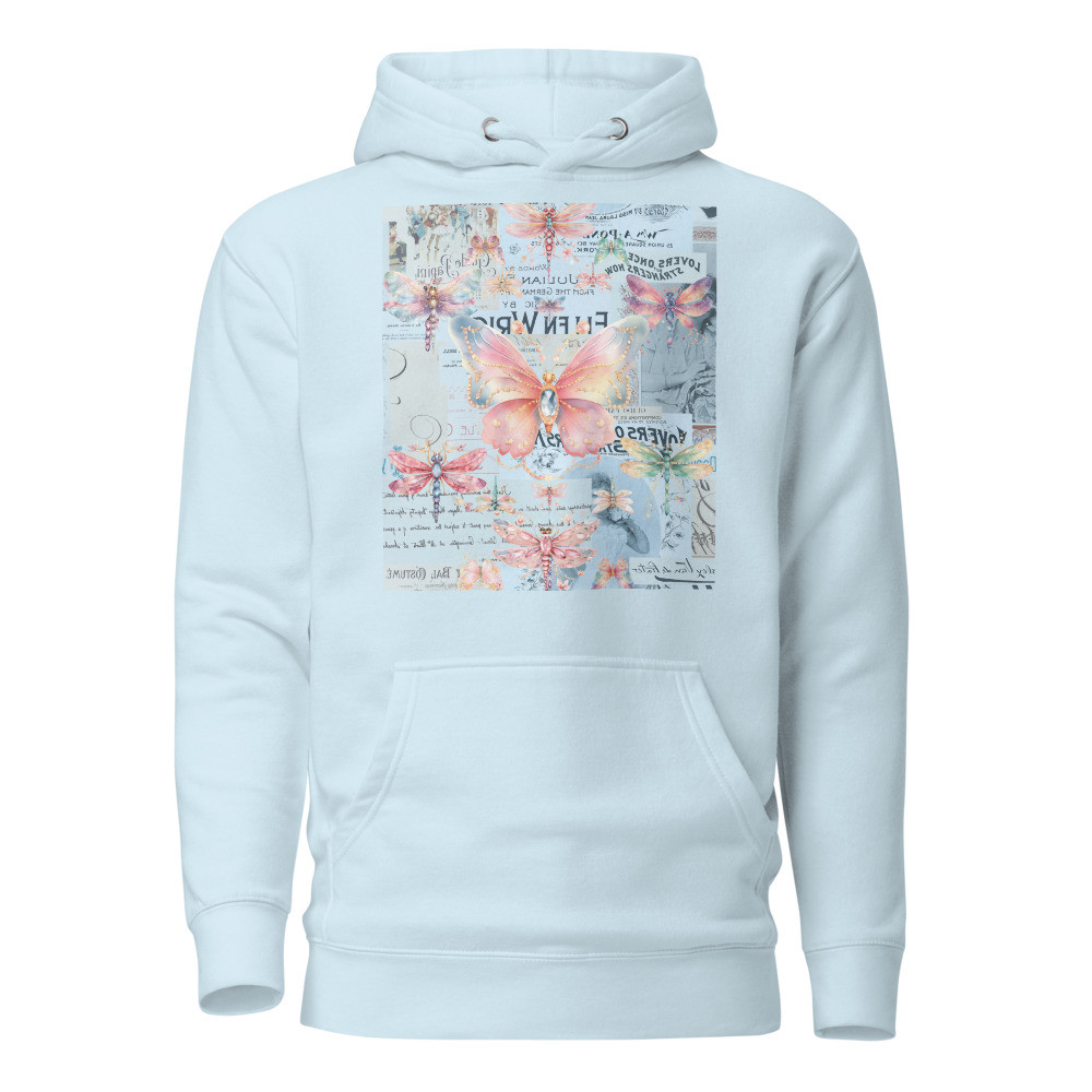 Butterflies & Dragonflies Ephemera Unisex Hoodie