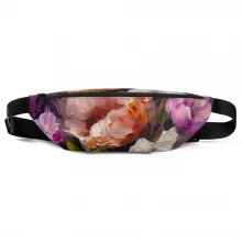 Flowers, Acrylic Painting, Fanny Pack
