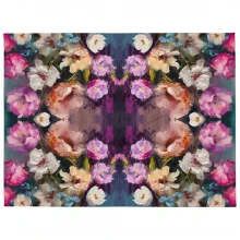 Flowers, Acrylic Painting, Throw Blanket