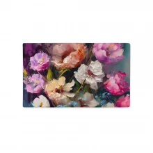 Flowers, Acrylic Painting Premium Pillow Case