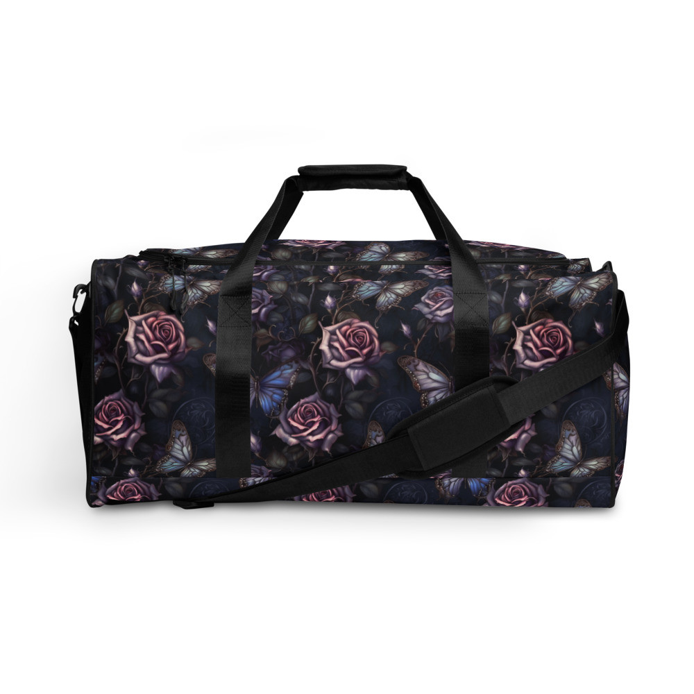 Dark Roses & Butterflies Duffle bag