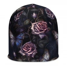 Dark Roses & Butterflies All-Over Print Beanie