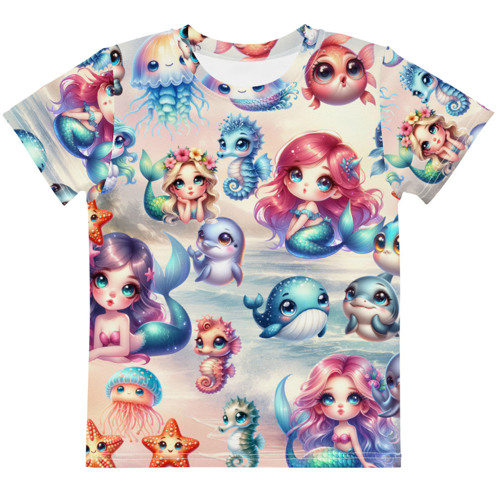 Mermaid Kids crew neck t-shirt