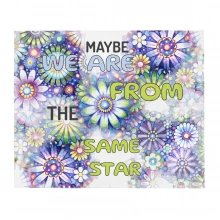 Night-Flowers Throw Blanket