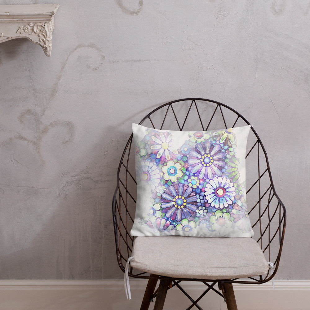 Night-Flowers Premium Pillow