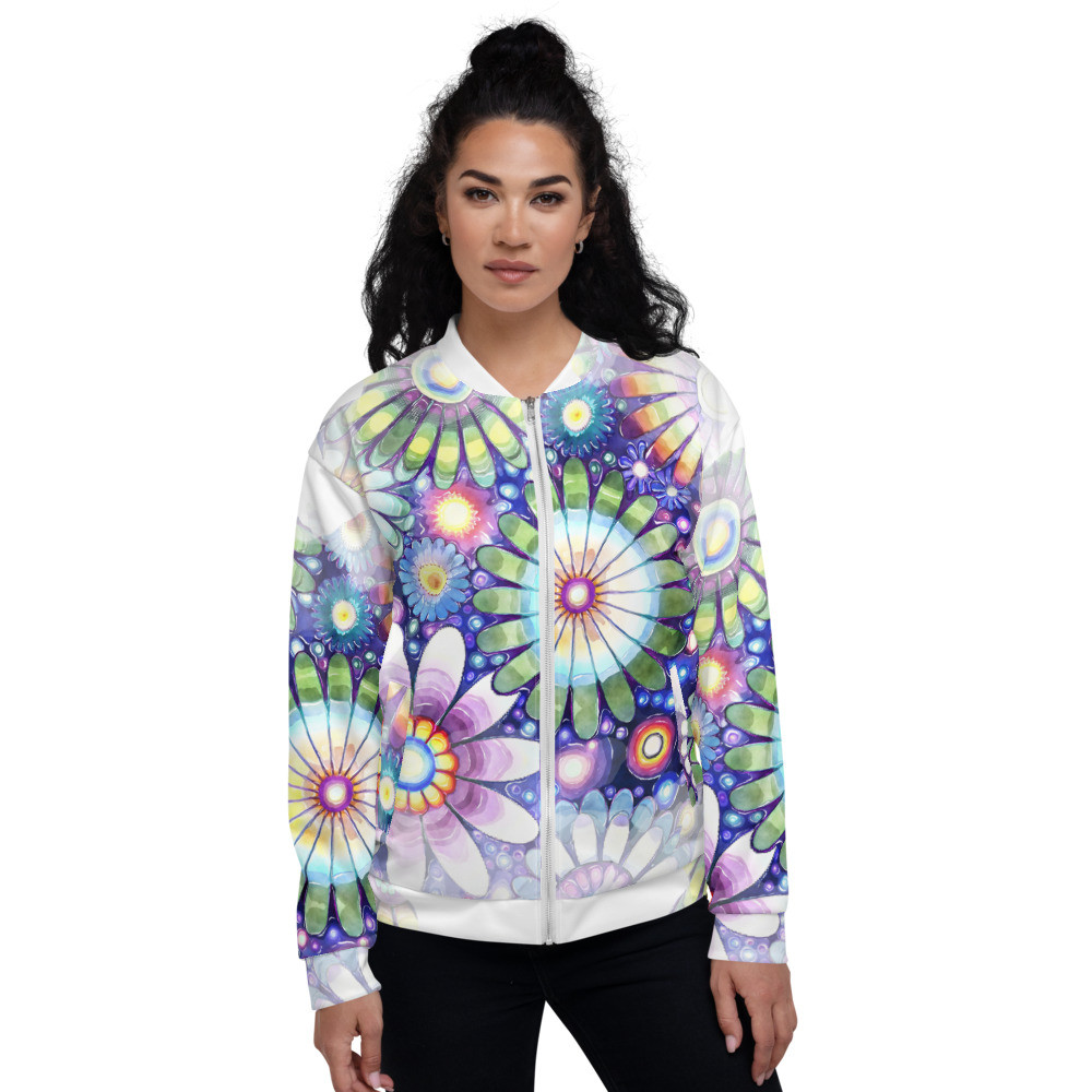 Hight Flowers Unisex Bomber Jacket