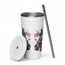 TRUMP/VANCE 2024 Frog, Truck Insulated tumbler with a straw