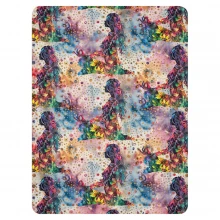 Girl Meditating, Tie Dye, Paint Splatters Sherpa blanket