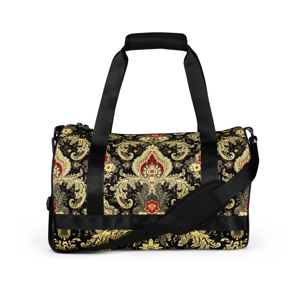 Paisley Scrolls All-over print gym bag