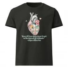 Edgar Allan Poe Quote/with Heart Unisex oversized t-shirt