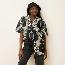 Victorian Pattern Unisex button shirt