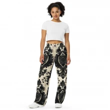 Victorian Pattern All-over print unisex wide-leg pants