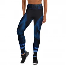 Blue Roses Yoga Leggings