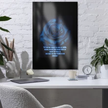 Blue Rose Prayer Metal prints