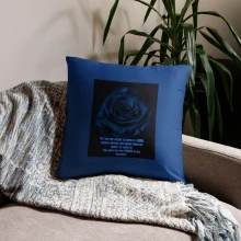Blue Rose Prayer Basic Pillow