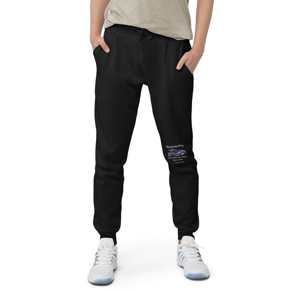 Blue Rose Prayer Unisex fleece sweatpants
