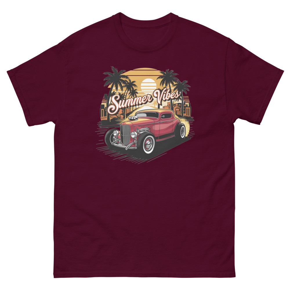 Summer Vibes Classic Car Unisex classic tee