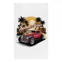 Summer Vibes Classic Car Flag