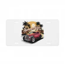 Summer Vibes Classic Car Vanity license plate