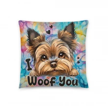 Tie-Dye Cute Puppy Basic Pillow