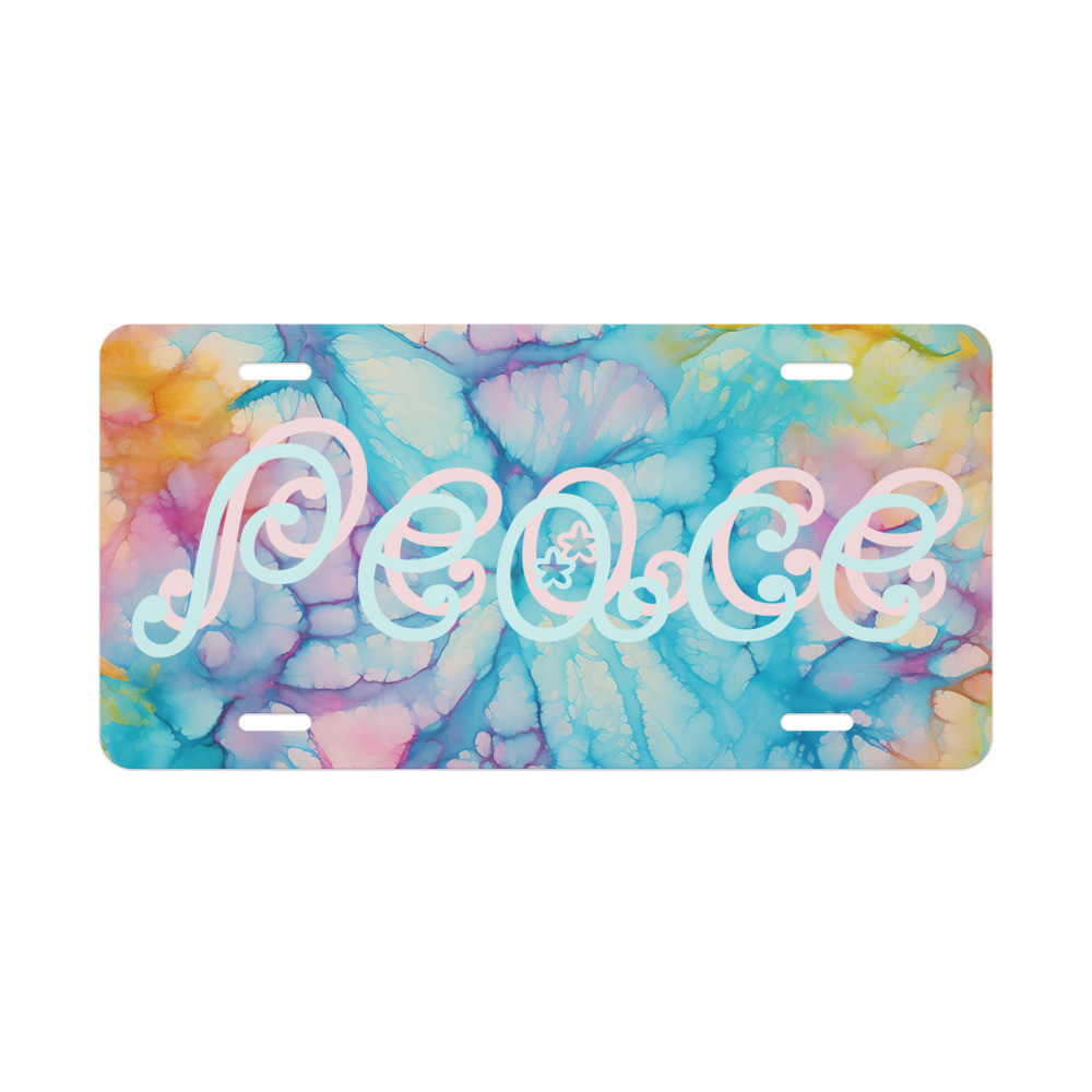 Tie-Dye Vanity license plate