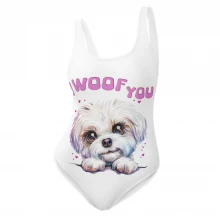 I Woof You Puppy One-Piece Swimsuit