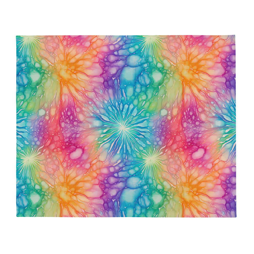 Tie-Dye Throw Blanket
