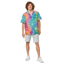 Tie-Dye Unisex button shirt