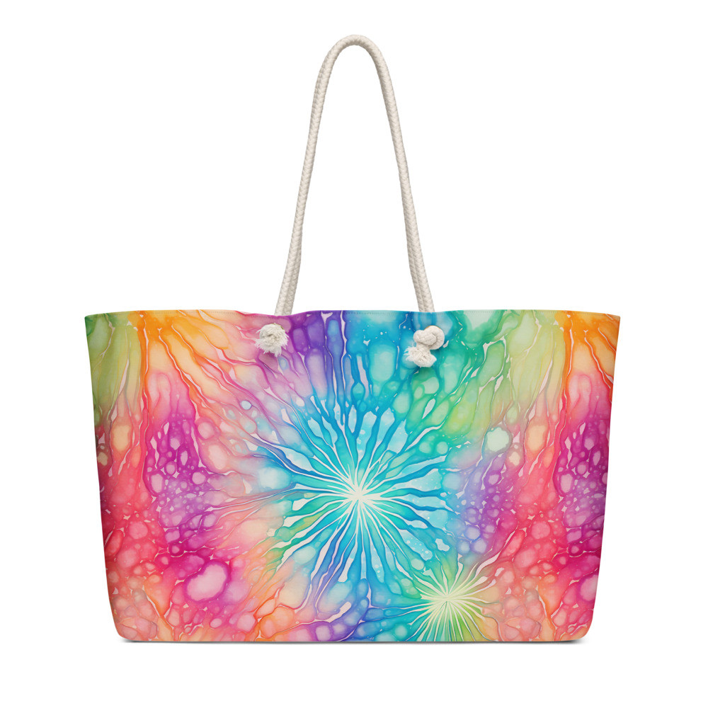 Tie-Dye Oversized weekender bag