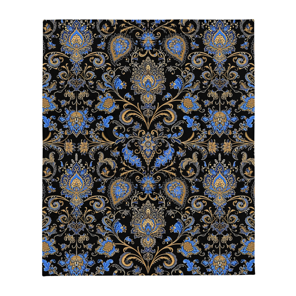 Persian Paisley Palace Throw Blanket