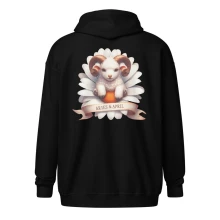 Aries April Astrological Sign Unisex heavy blend zip hoodie