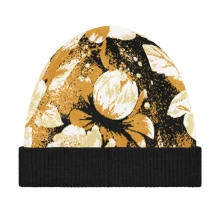 Lavish Chic Florals Knitted beanie