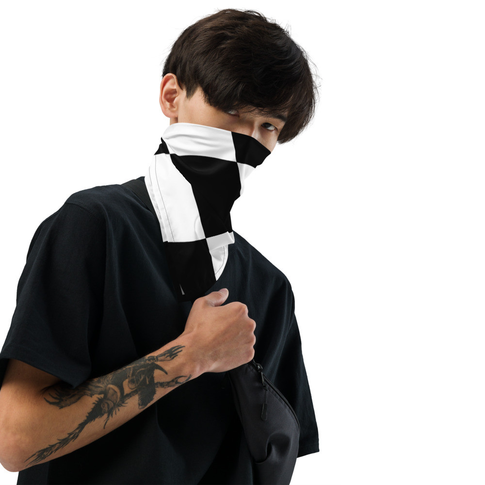 All-over print bandana Black and White